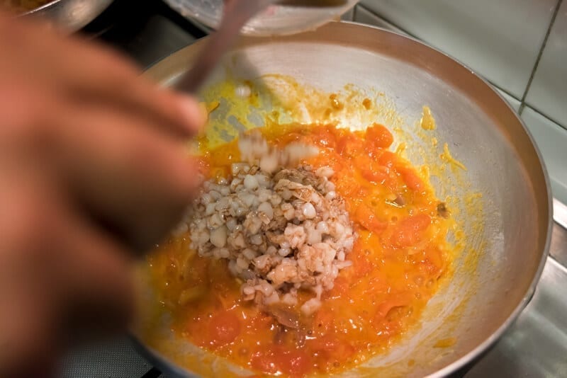 Calamari ripieni con cialde croccanti di riso | Alfa Forni